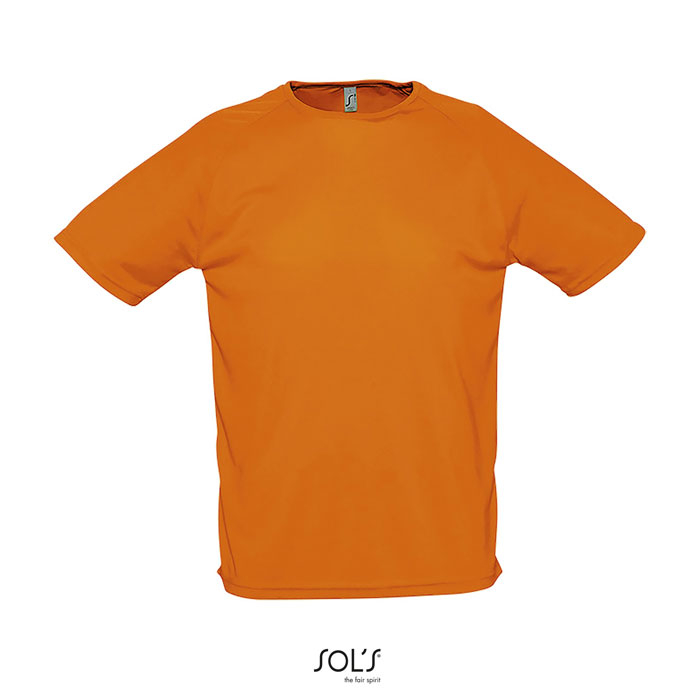Tshirt respirant publicitaire homme polyester 140g - SPORTY Orange 1